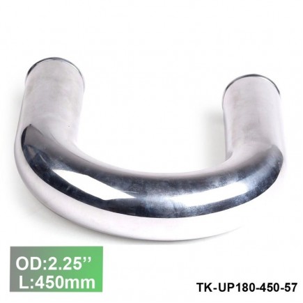 Aluminium Pipe 180 Degree Elbow - Diameter 57mm / 2.25" - Lenght450mm