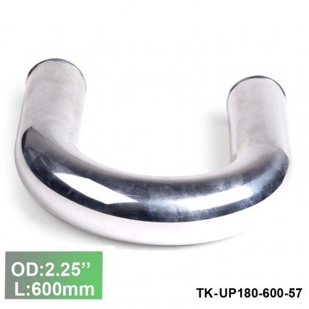 Aluminium Pipe 180 Degree Elbow - Diameter 57mm / 2.25" - Lenght 600mm