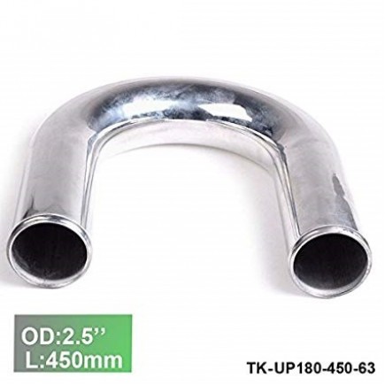 Aluminium Pipe 180 Degree Elbow - Diameter 63mm / 2.5" - Lenght450mm