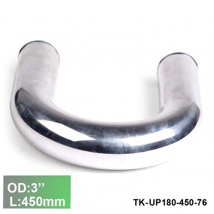Aluminium Pipe 180 Degree Elbow - Diameter 76mm / 3" - Lenght450mm