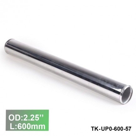 Alumínium cső idom egyenes  - átmérő 57mm / 2.25" - hossz 600mm