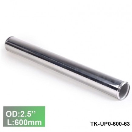 Alumínium cső idom egyenes  - átmérő 63mm / 2.5" - hossz 600mm