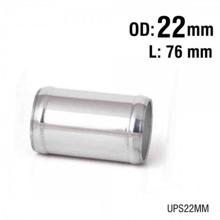Aluminium Pipe Straight - Diameter 22mm - Lenght 76mm