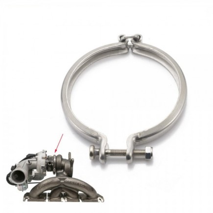 Turbine Housing Stainless Steel Clamp V-Band 95 mm - (Toyota CT26 CT20)