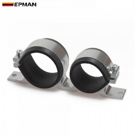 EPMAN Dual Alumínium Fule Pump and Fuel Filter Mounting Bracket (ID: 60mm / 50mm) (Multiple Colors)