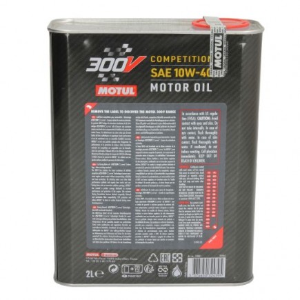 MOTUL 300V 10W-40 Competition Synthetic Racing Engine Oil - 2L