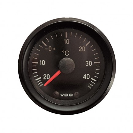 VDO 52mm - Külső Hőmérsékletmérő óra (-25/+40°C 12V CV)