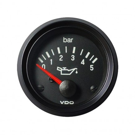 VDO 52mm - Olajnyomásmérő óra (5 Bar 12V)
