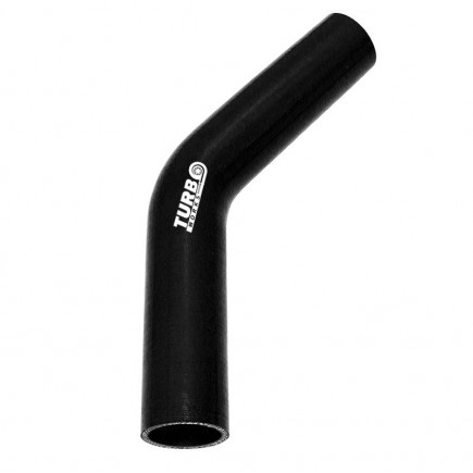 Silicone Hose 45 Degree Elbow XL TurboWorks 102mm, Black