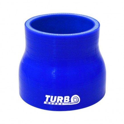 Szilikon Cső Egyenes Szűkítő TurboWorks 15-25mm, Kék