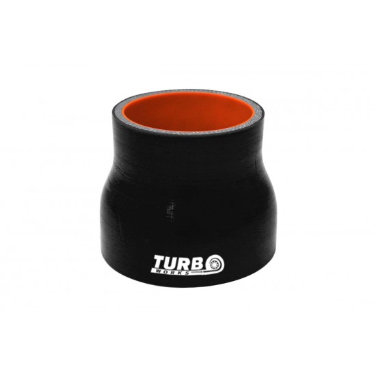 Szilikon Cső Egyenes Szűkítő TurboWorks PRO 51-67mm, Fekete