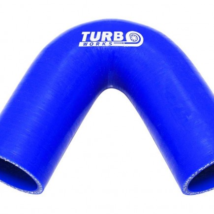 Szilikon Cső 135 Fokos Könyök TurboWorks 25mm, Kék