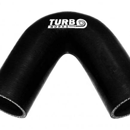 Silicone Hose 135 Degree Elbow TurboWorks 10mm, Black