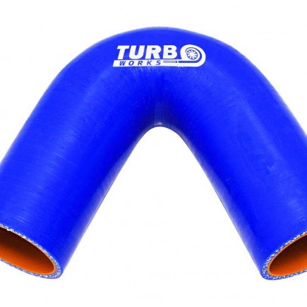 Szilikon Cső 135 Fokos Könyök TurboWorks PRO 45mm, Kék