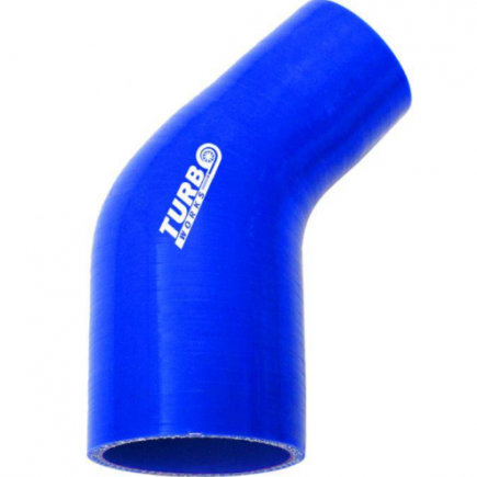 Silicone Hose 45 Degree Reducer TurboWorks 15-20mm, Blue
