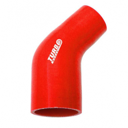 Silicone Hose 45 Degree Reducer TurboWorks 15-20mm, Red