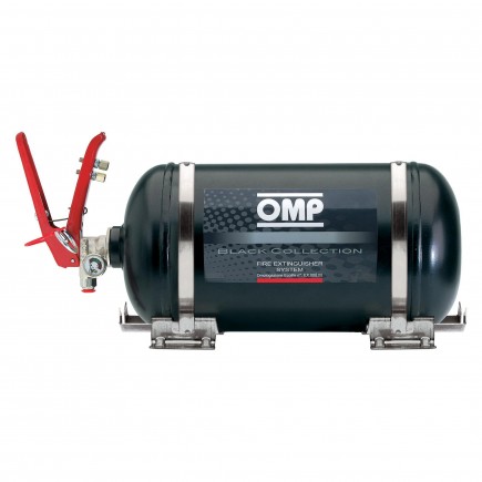 OMP Black Collection Mechanical Steel Bottle Fire Extinguisher System - 4.25 Ltr - CMSST1