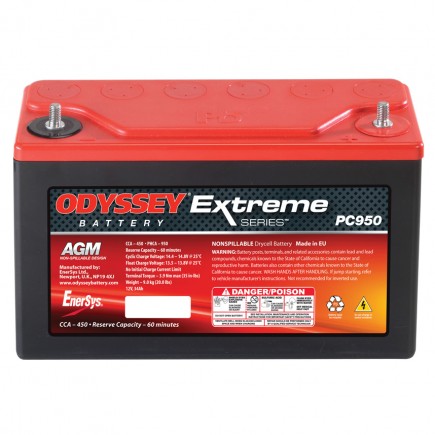 Odyssey ODS-AGM30E (PC950) Extreme series verseny akkumulátor - 34Ah, 950A