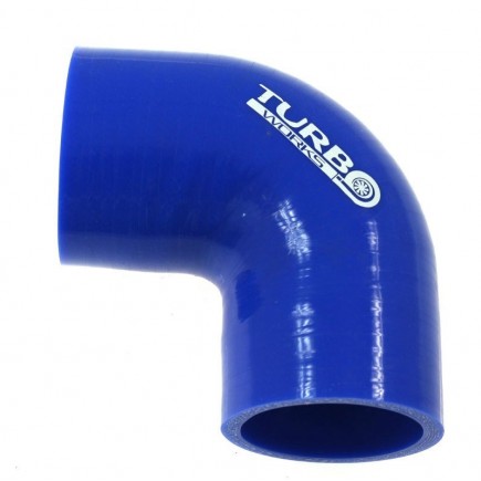 Silicone Hose 90 Degree Reducer TurboWorks 15-20mm, Blue