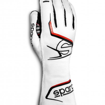 Sparco Arrow Race Gloves HTX Technology - White/Red - 001314..BINR