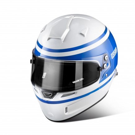 Sparco AIR PRO 1977 RF-5W FIA Approved Full-Face Racing Helmet - White-Blue - 003345AZ