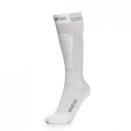 Sparco FIA Approved Flame Resistant Compression Socks - White - 001512BI..