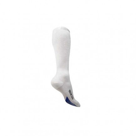 Sparco homológ kompressziós zokni szilikonos külsővel - Fehér - 001515BI..