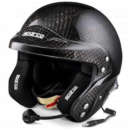 Sparco Prime RJ-9i Supercarbon FIA Approved Racing Helmet, W/ Intercom - 003364