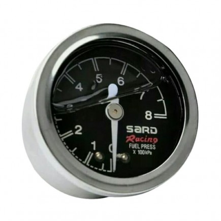 SARD RACING benzinnyomásmérő óra 1-8 BAR (fekete)
