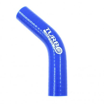 Silicone Hose 45 Degree Elbow TurboWorks 102mm, Blue