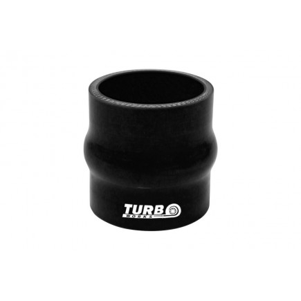 Szilikon cső rezgéscsillapító összekötő TurboWorks "púpos" 45mm, fekete