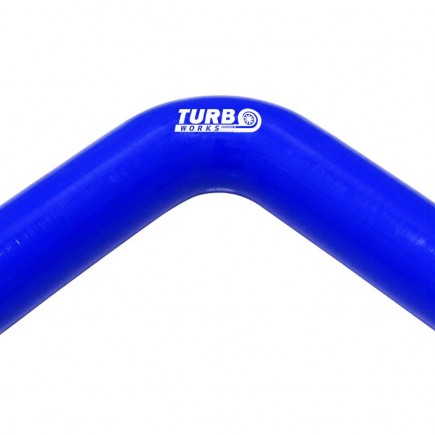 Silicone Hose 90 Degree Elbow XL TurboWorks 102mm, Blue