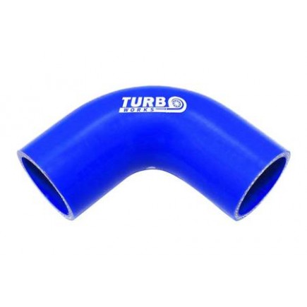 Szilikon Cső 90 Fokos Könyök TurboWorks 10mm, Kék