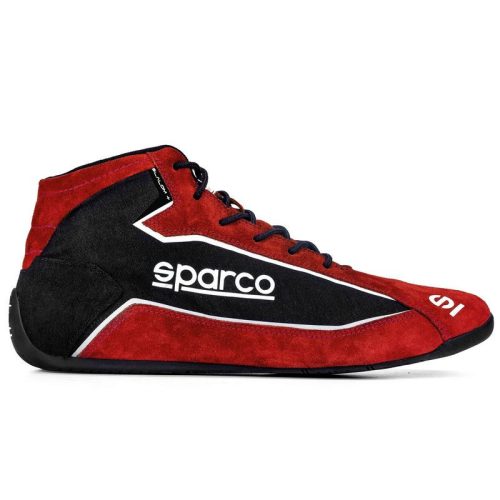 Sparco Slalom+ homológ versenycipő szövet/velúr - Piros/Fekete - 001274F..RSNR