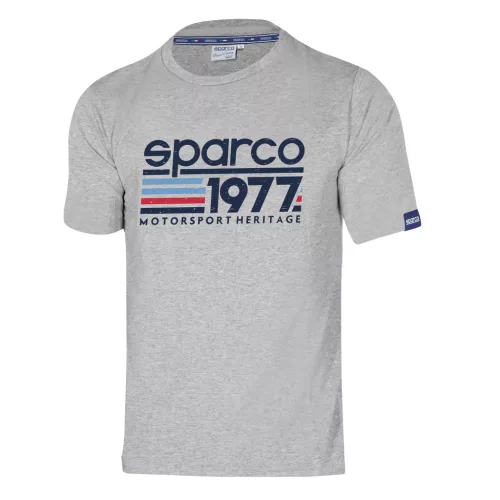 Sparco Heritage 1977 férfi póló – grey melange (világosszürke) M méret