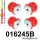 016245B: Rear crossmember bush kit Red