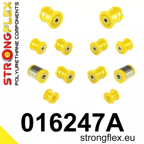 016247A: Rear suspension bush kit SPORT 21mm Black