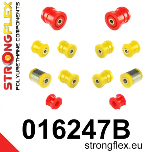 016247B: Rear suspension bush kit 21mm Red