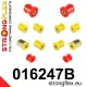 016247B: Rear suspension bush kit 21mm Red