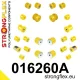 016260A: Full suspension polyurethane bush kit SPORT 22mm 21mm 011703 - 46mm Yellow