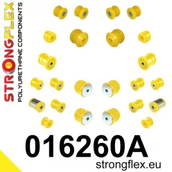   016260A: Full suspension polyurethane bush kit SPORT 22mm 21mm 011703 - 46mm Black