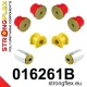 016261B: Front suspension bush kit 22mm Red