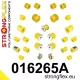 016265A: Full suspension polyurethane bush kit SPORT 22mm 21mm 011703 - 46mm Yellow
