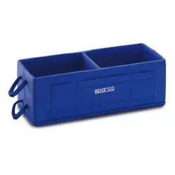   Sparco Kétszemélyes Sisaktartó Doboz – Biztonságos Tárolás Rali Autókhoz (kék)
