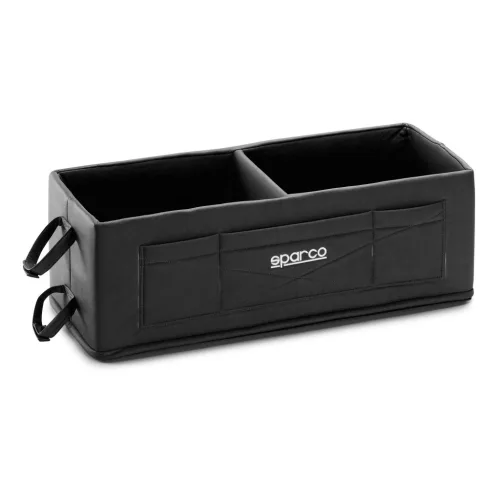 Sparco Kétszemélyes Sisaktartó Doboz – Biztonságos Tárolás Rali Autókhoz (fekete)