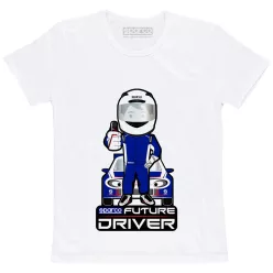   Sparco Future Driver gyerek póló – fehér – 017013BI "4 year"