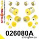 026080A: Front suspension bush kit SPORT 31mm 021257 - 50mm Yellow