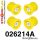 026214A: Rear subframe bush kit SPORT Yellow
