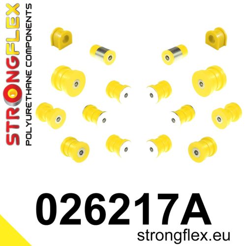 026217A: Rear suspension bush kit SPORT 20mm 221983 Yellow