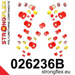 026236B: Full suspension bush kit 25mm 18mm 4 x 021770 Red